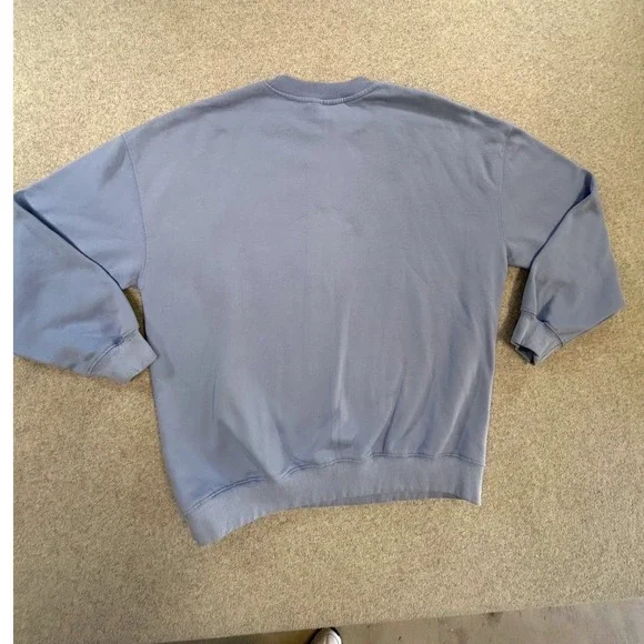 Billabong Sweatshirt Womens Small Blue Excellent Desert Graphic Oversized Crew - Picture 6 of 6